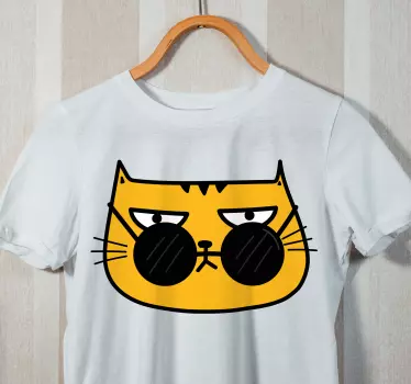 Cool cat sunglasses t-shirt - TenStickers