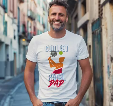 Coolest paddle dad custom t-shirt - TenStickers