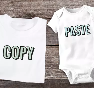 Copy Paste  Father  and son matching shirts - TenStickers
