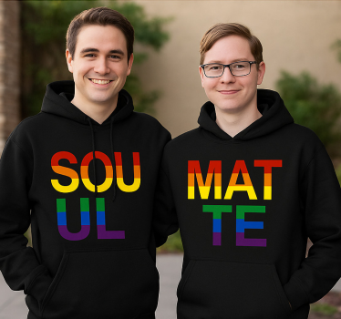 Couple t-shirts lgbt soulmates - TenStickers