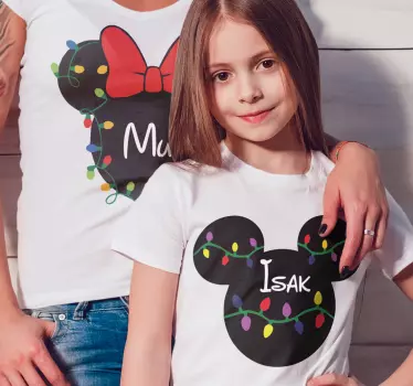 Disney christmas family Mother and daughter shirt - TenStickers