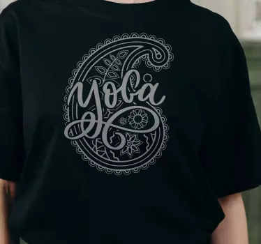 Elegant yoga inspired style t-shirt - TenStickers