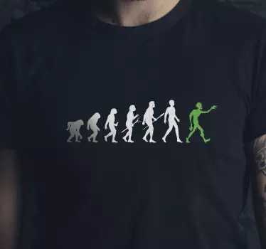 Evolution zombie concept t-shirt - TenStickers