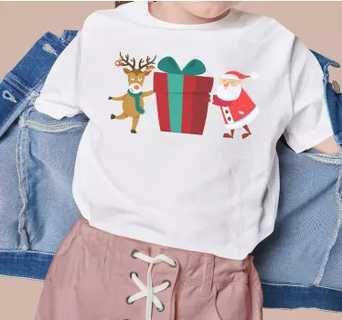 Father and son t-shirts joyful santa gift - TenStickers