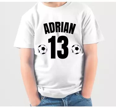 Football personalised Kids shirt - TenStickers