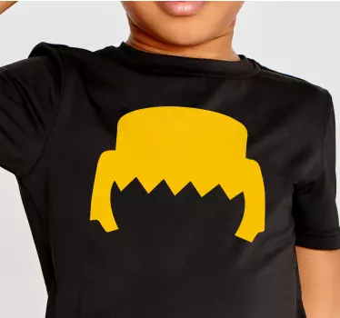 Funny yellow hair kids t-shirt - TenStickers