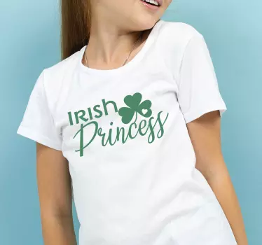 Irish princess Kids shirt - TenStickers