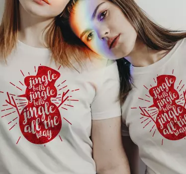 Jingle bells Christmas t-shirt - TenStickers