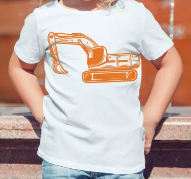 Kids t-shirt excavator adventure tee - TenStickers
