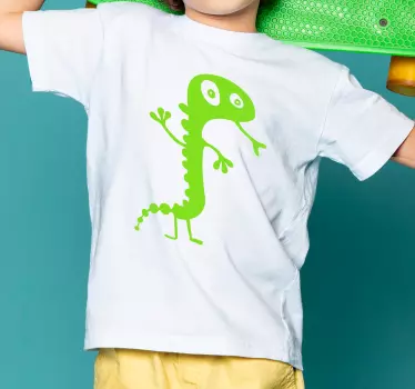 Kids t-shirt featuring a fun friendly creature - TenStickers