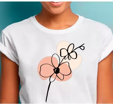 Kids t-shirt floral kids style - TenStickers