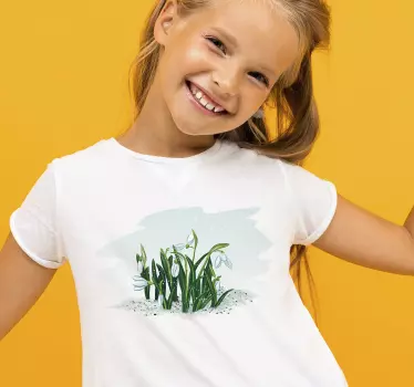 Kids t-shirt joyful spring blooms - TenStickers