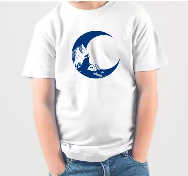 Kids t-shirt moonlit camping adventure - TenStickers
