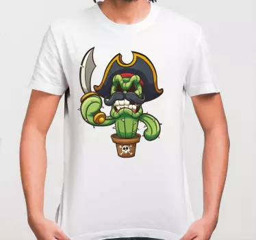 Kids t-shirt pirate cactus character design - TenStickers