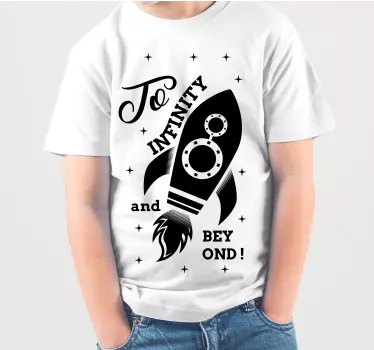 Kids t-shirt rocket adventure journey - TenStickers