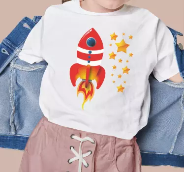 Kids t-shirt rocket ship adventure - TenStickers