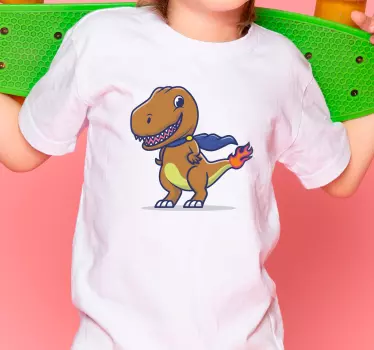 Kids t-shirt with cool dino character design - TenStickers