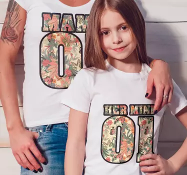 Mama and her mini Mother and daughter shirt - TenStickers