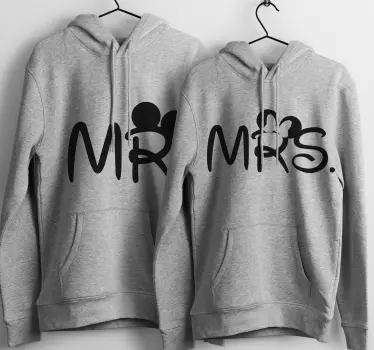 Mr Mrs mice Matching couple shirt - TenStickers