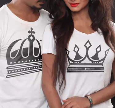 Mother and daughter t-shirt matching crown styles - TenStickers