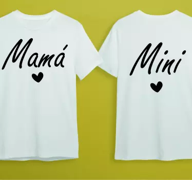 Mother and daughter t-shirt mommy mini match - TenStickers