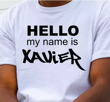 My name is card graffiti shirt - TenStickers