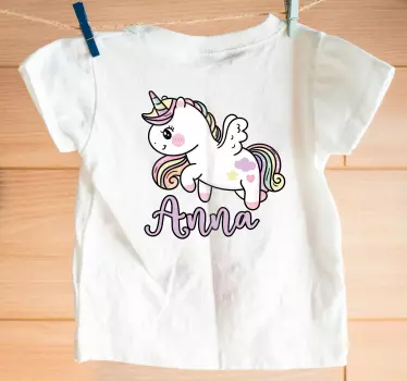 Pink magic unicorn Kids shirt - TenStickers