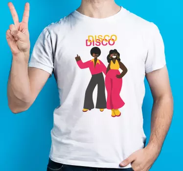 Retro disco vibes t-shirt - TenStickers