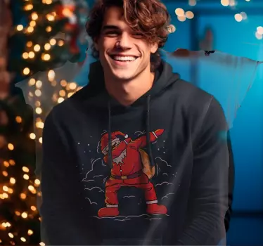 Santa Claus "dab" Christmas hoodie - TenStickers