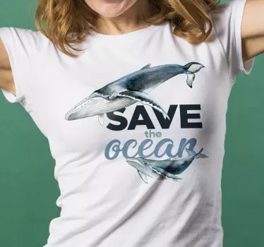 Save ocean awareness t-shirt - TenStickers