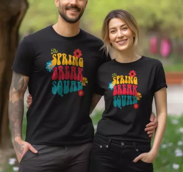 Spring break squad Couple t shirt - TenStickers