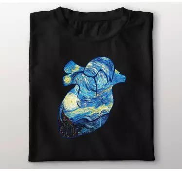 Starry Night Vincent van Gogh inspired t-shirt - TenStickers