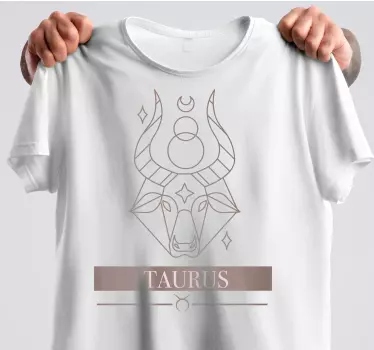 T-shirt minimal taurus design - TenStickers