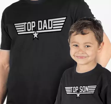 Top dad y son Father  and son matching shirts - TenStickers