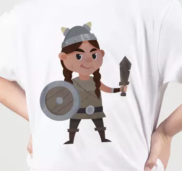 Viking Drawing Kids shirt - TenStickers