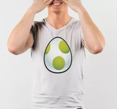 Yoshi egg Mario Kids shirt - TenStickers