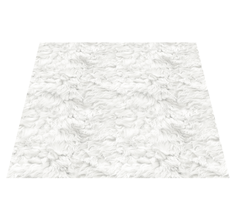 Soft texture white vinyl rug - TenStickers