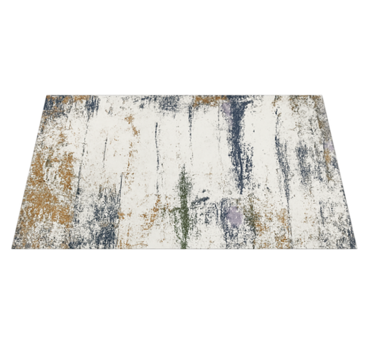 Abstract distressed design outdoor vinyl rug - TenStickers