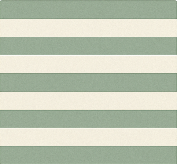 Green striped motif kitchen vinyl rug - TenStickers