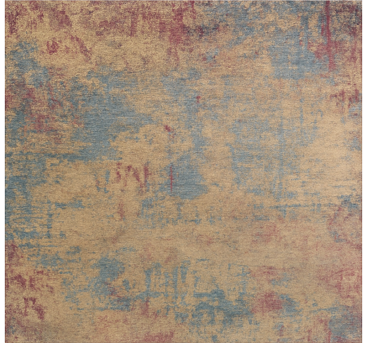 Distressed Oriental Pattern dining room vinyl rug - TenStickers