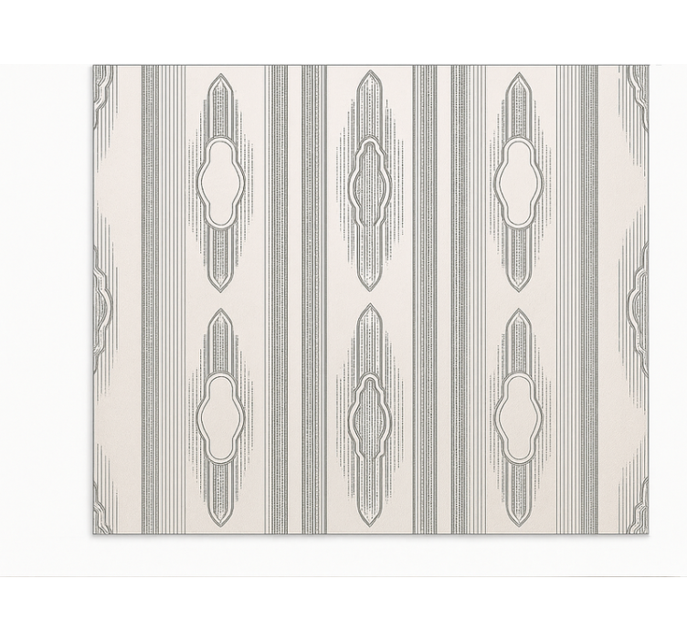 Intricate Ethnic Geometry dining room vinyl rug - TenStickers