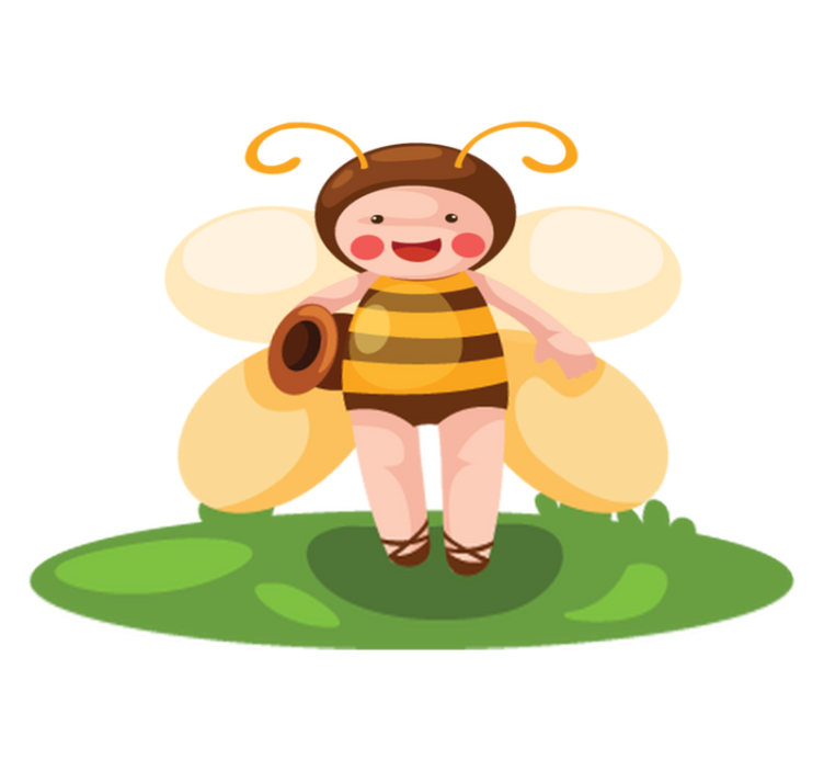 Bee custom animal vinyl rug - TenStickers