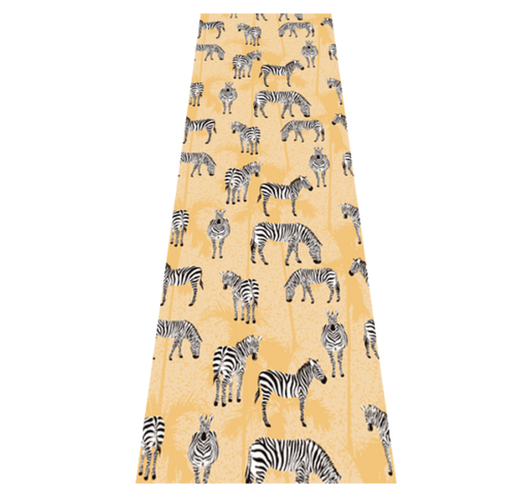 Zebra patterns animal vinyl rug - TenStickers