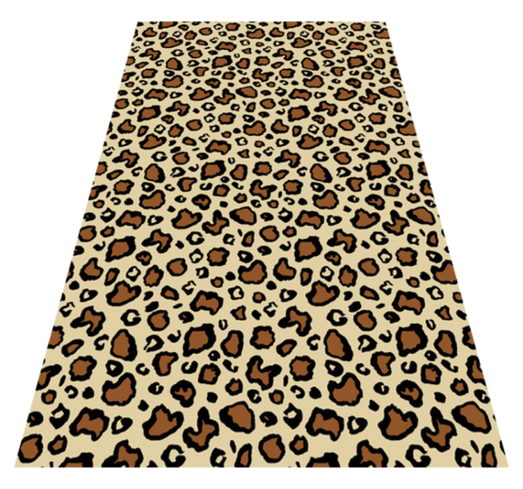 Animal vinyl rug classic leopard print - TenStickers