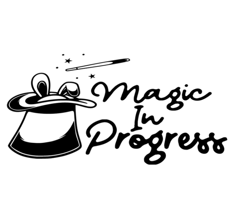 Magic rabbits and rainbows animal vinyl rug - TenStickers