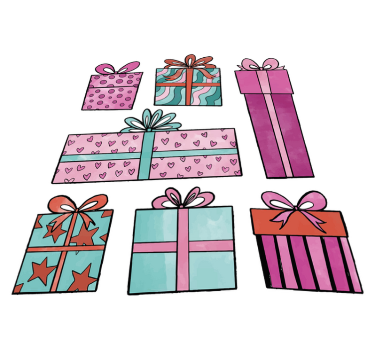 Christmas vinyl rug christmas gift collection - TenStickers