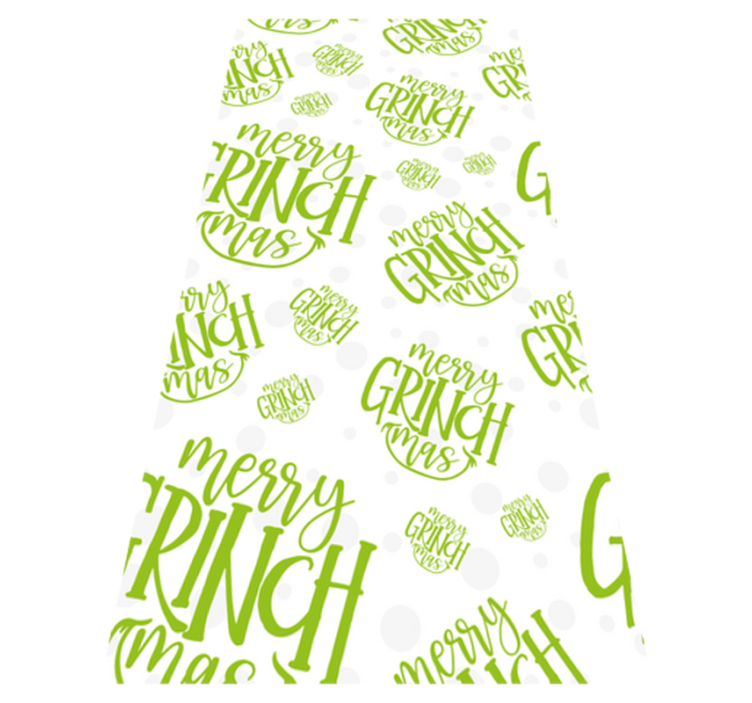 Christmas vinyl rug merry grinchmas design - TenStickers