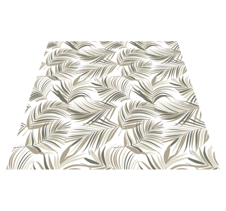 Lush mysterious nature floral vinyl rug - TenStickers