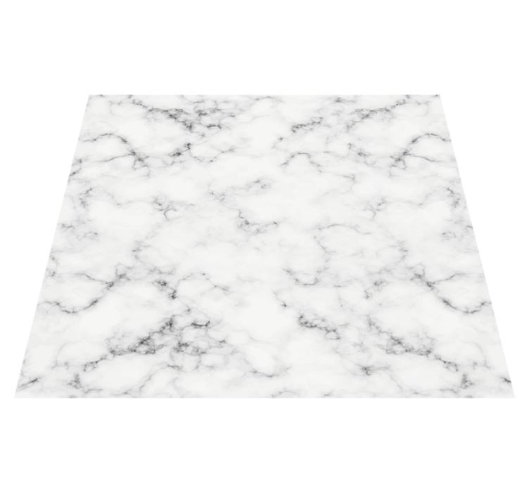 Dining room vinyl rug with grey marble design - TenStickers