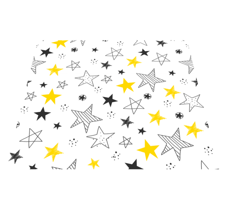 Star vinyl rug with rock and roll design - TenStickers